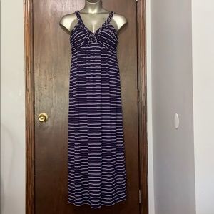 Design History Blue White Striped Maxi Dress